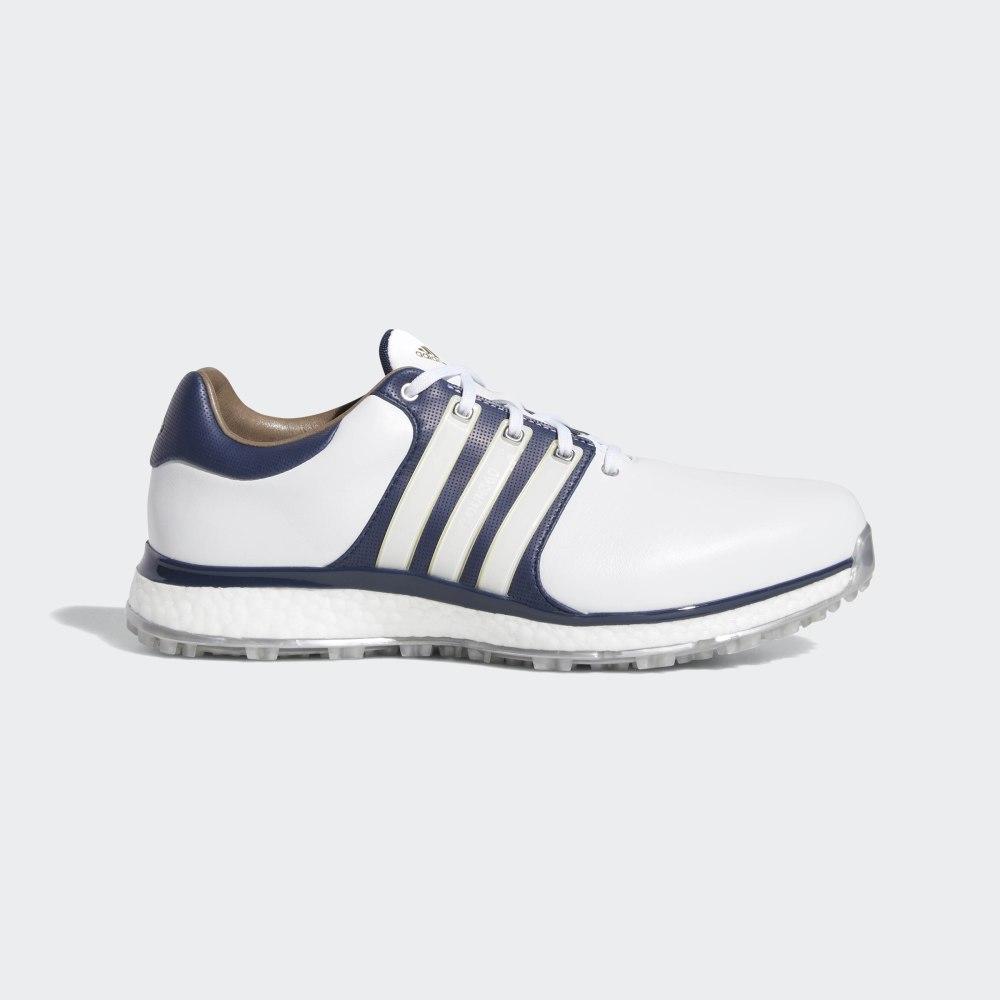 Pantofi Golf Adidas Tour360 XT-SL Wide Barbati Romania - Albi/Bleumarin/Aurii Metal F34991